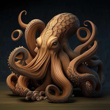 3D model Octopus minor (STL)